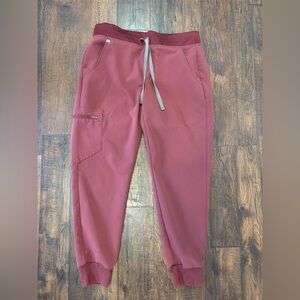 FIGS Zamora Joggers Dark Cherry